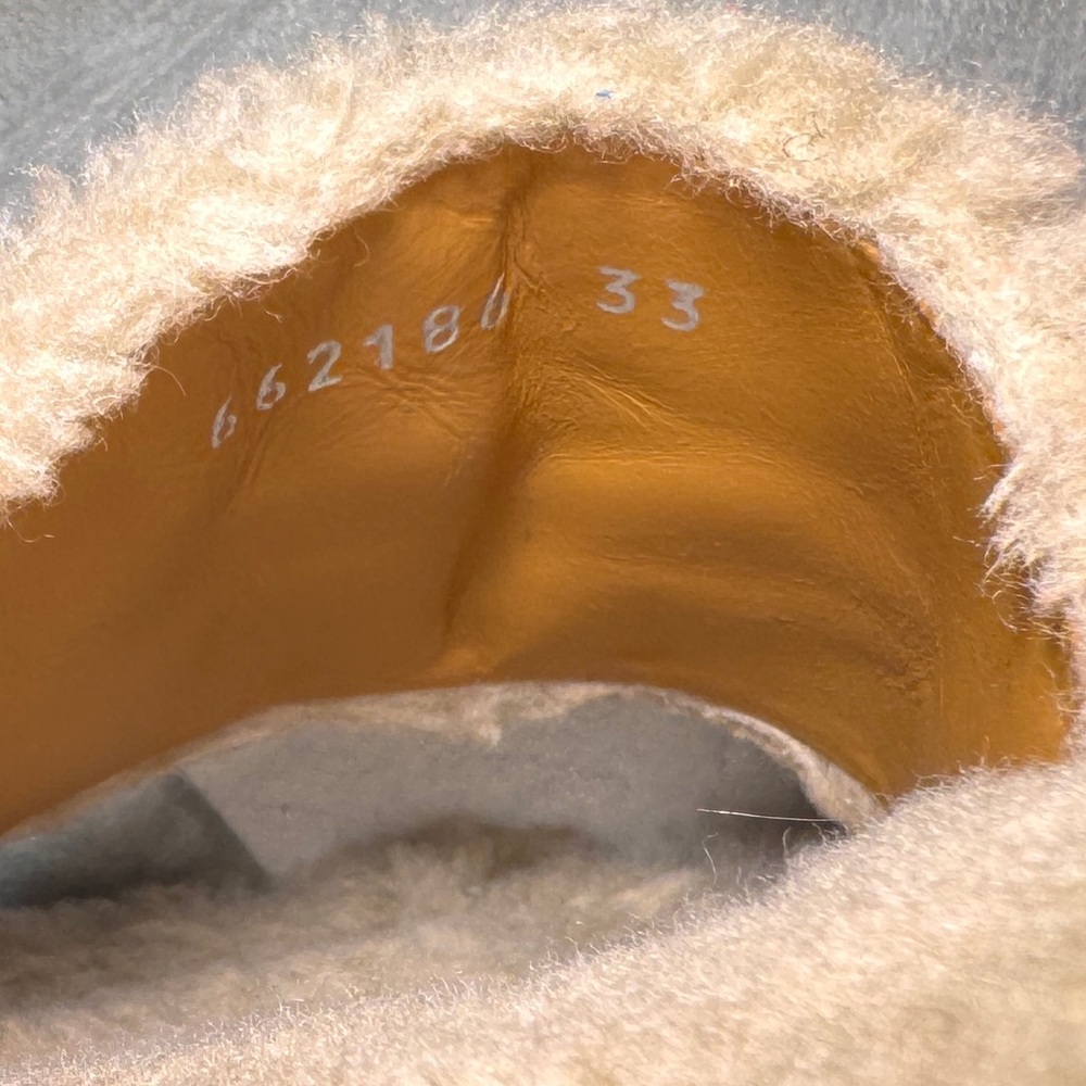 ❌ SOLD ❌ GUCCI Interlocking GG Logo Shearling Slides - Picture 8 of 8
